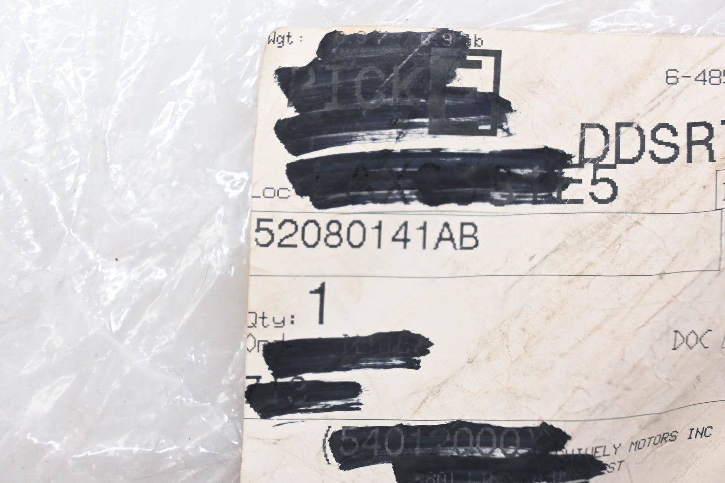 Mopar 52080141AB Tank Support Strap Bracket NOS