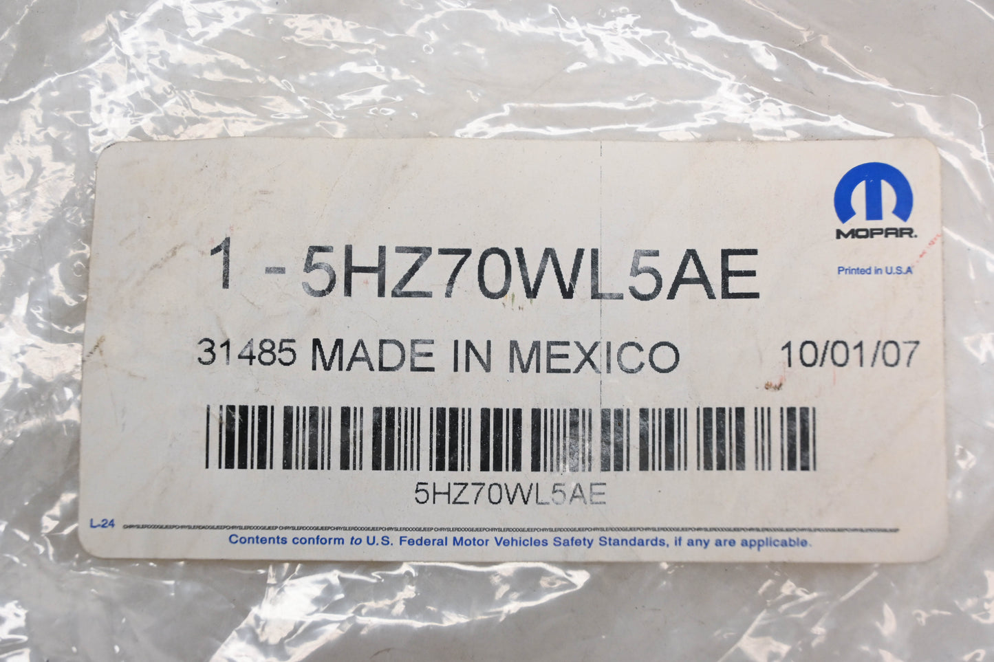 Mopar 5HZ70WL5AE Power Window Switch Bezel NOS