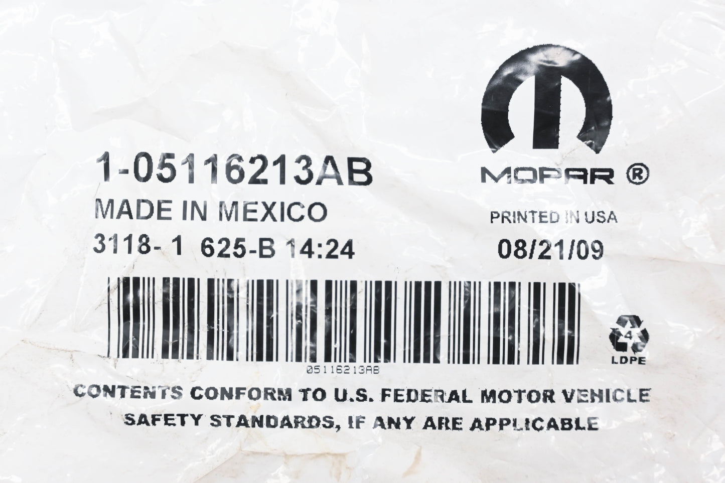 Mopar 05116213AB, 5116213AB Fog Light Trim NOS