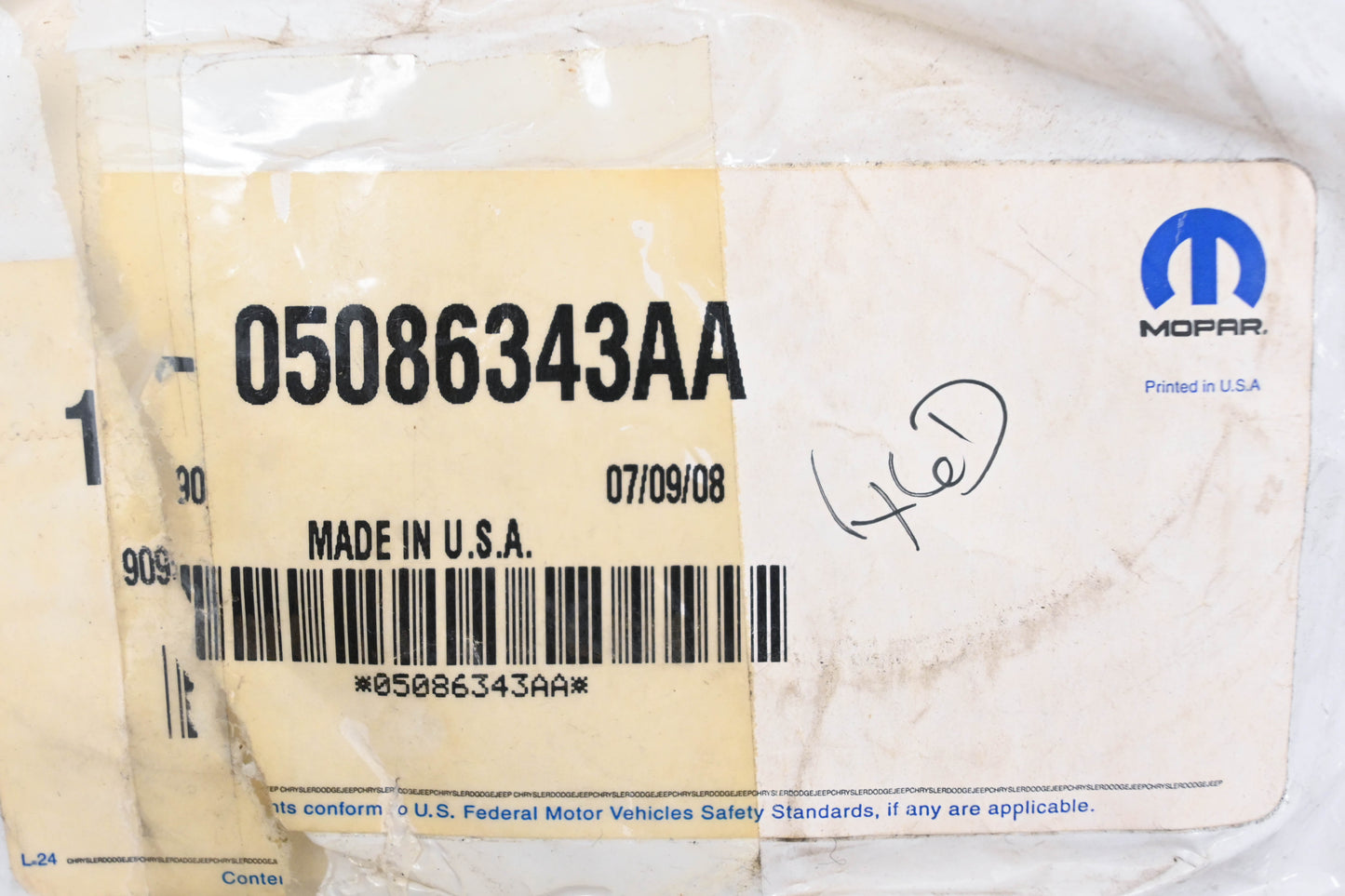 Mopar 05086343AA, 5086343AA Output Shaft Seal NOS