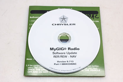 Mopar 68043349AC Radio Software Update v9.713
