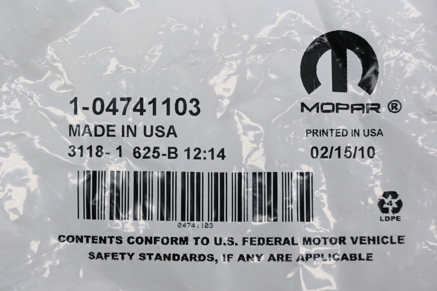 Mopar 04741103 Left Front Bumper Guard NOS