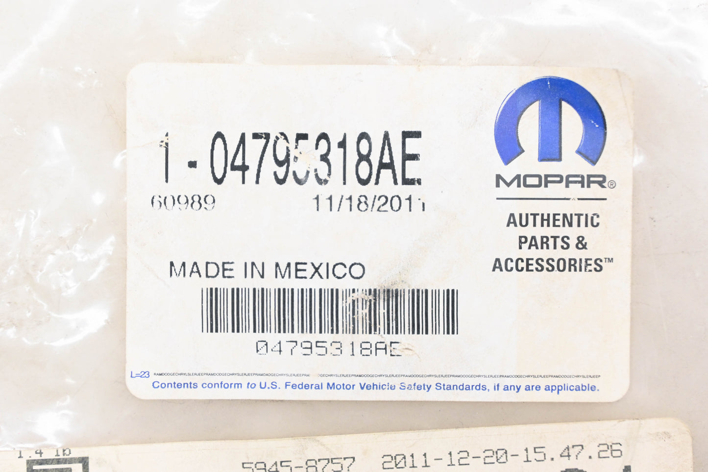 Mopar 04795318AE Battery Cable Wiring Harness NOS
