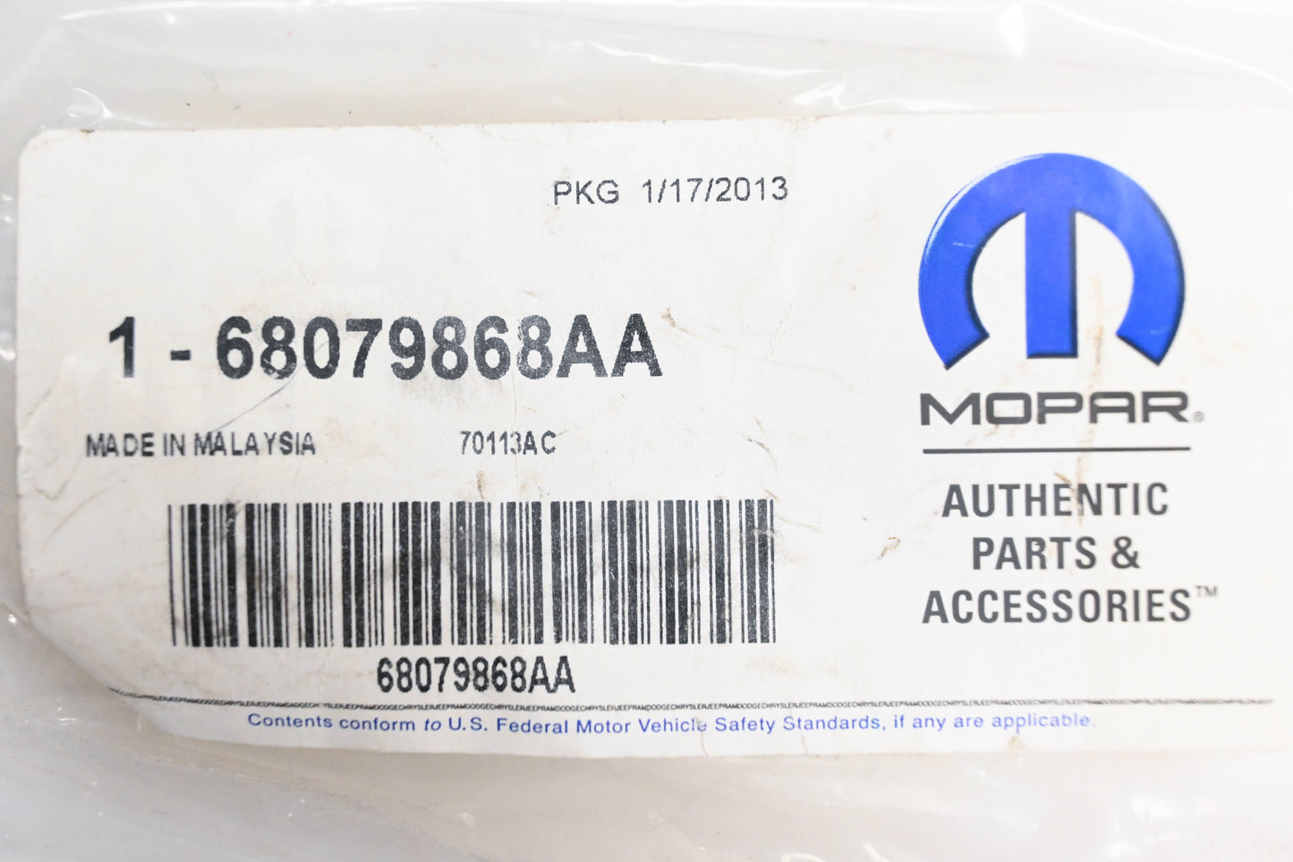 Mopar 68079868AA Rear Window Wiper Arm NOS
