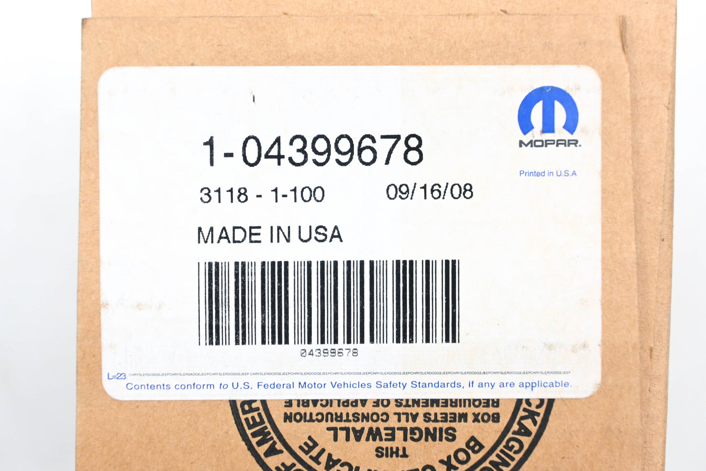 Mopar 04399678 High Mount Stop Lamp Kit NOS