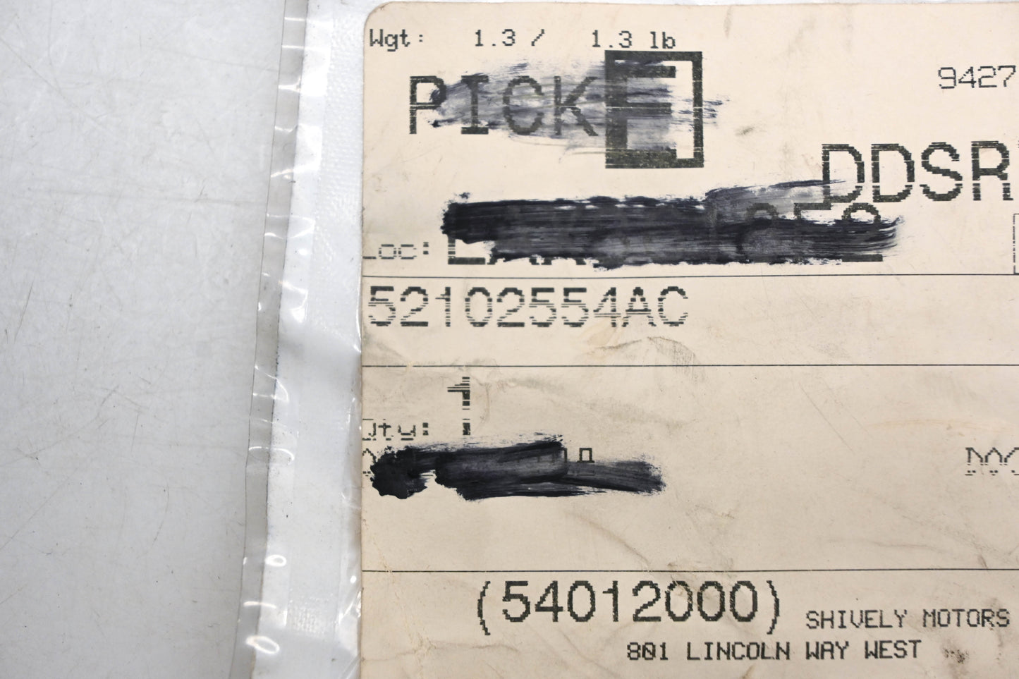 Mopar 52102554AC Fuel Filler Neck Assembly NOS
