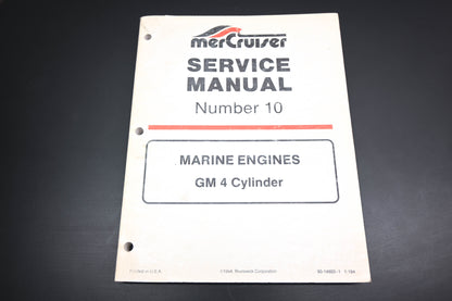 Mercruiser 90-14693-1 Marine Engine SM 4 Cylinder #10 Service Manual