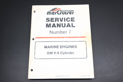 Mercruiser 90-12410 Marine Engine GM V6 Cylinder #7 Service Manual