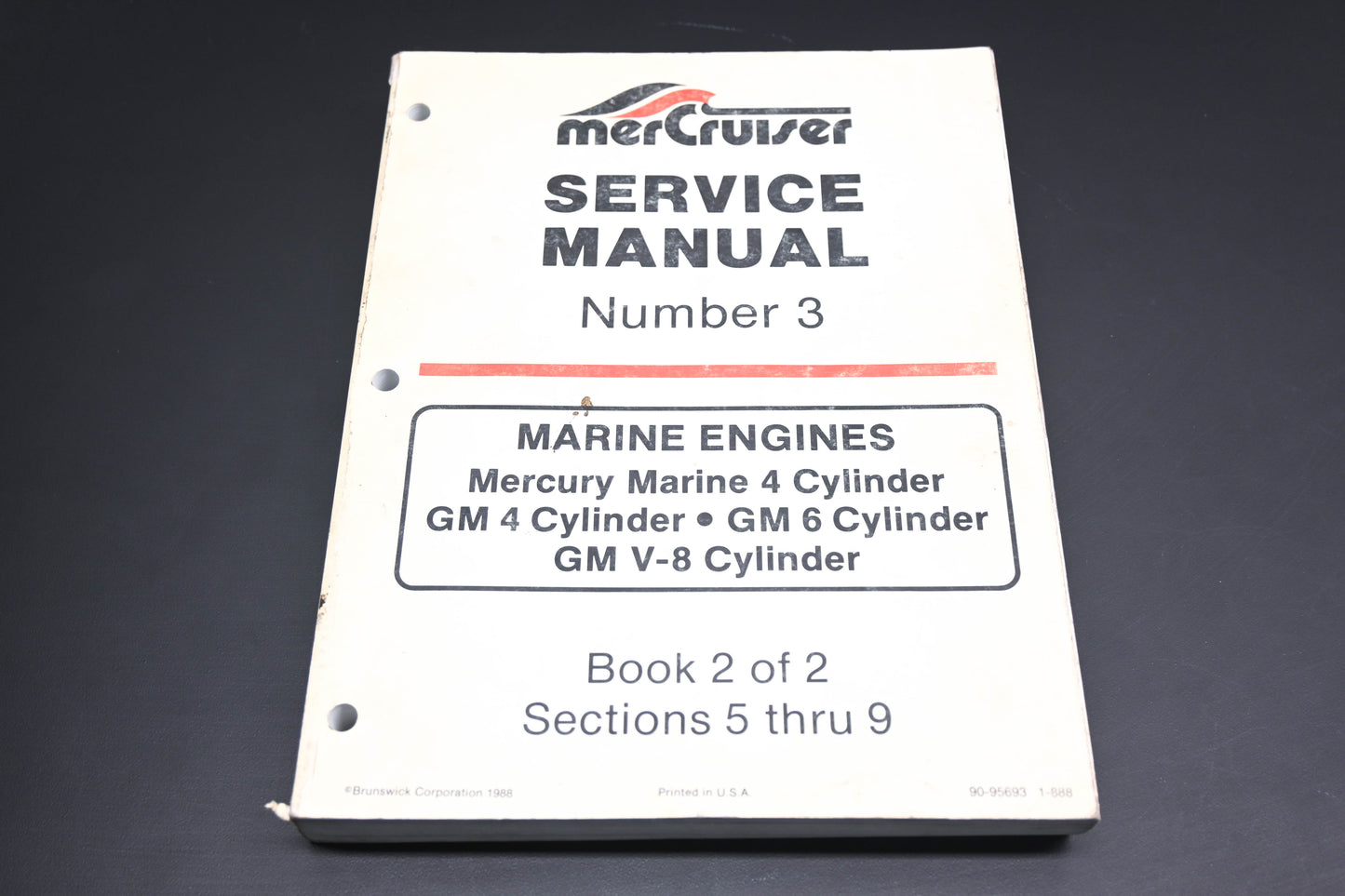 Mercruiser 90-95693 Marine Engine #3 Book 2 of 2 Service Manual