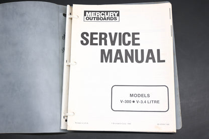 Mercruiser 90-43508 1184 V-300 V-3.4 Liter Service Manual
