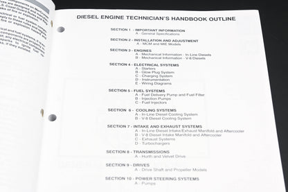 Mercruiser 90-806536960 1095 1996 Diesel Engine Technician's Handbook