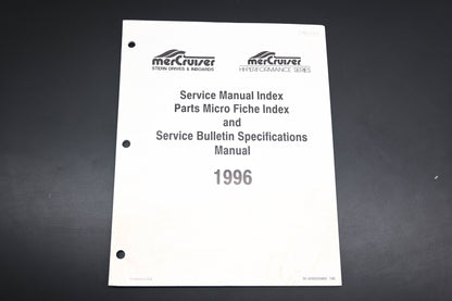 Mercruiser 90-806935960 196 1996 Service Manual Micro Fiche Bulletin Manual