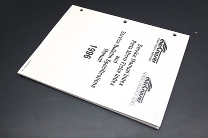 Mercruiser 90-806935960 196 1996 Service Manual Micro Fiche Bulletin Manual