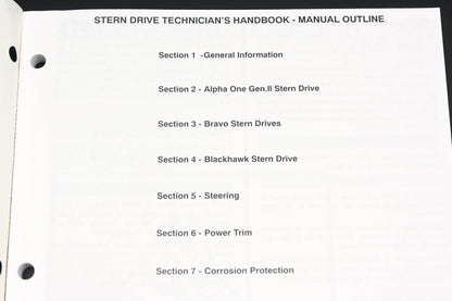 Mercruiser 90-806534960 1195 1996 Stern Drive Unit Technician's Handbook