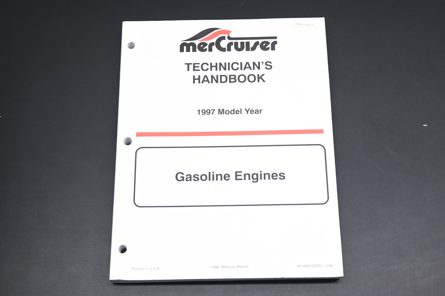 Mercruiser 90-806535970 1997 Gasoline Engine Technician's Handbook
