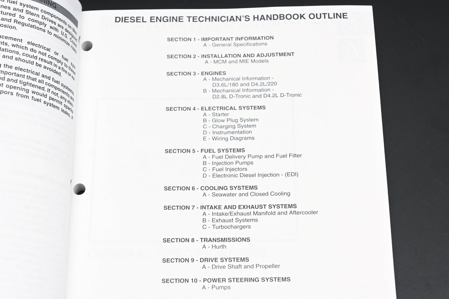 Mercruiser 90-806536970 297 1997 In Line Diesel Engine Technician's Handbook