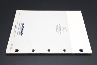 Aftermarket 90-823935-92 1992 Mercruiser Engine Service Reference Manual