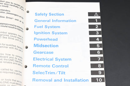 OMC 507881 Sea Drive 1.6 Liter DG Model Service Manual