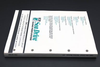 OMC 507881 Sea Drive 1.6 Liter DG Model Service Manual