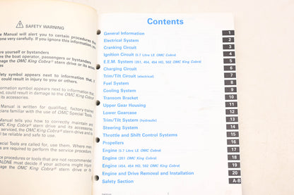 OMC 508149 King Cobra AMH Stern Drive Service Manual