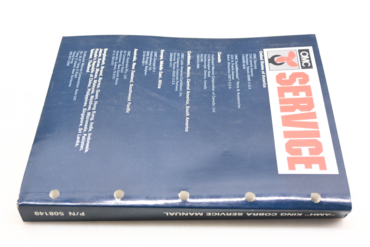 OMC 508149 King Cobra AMH Stern Drive Service Manual