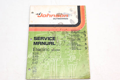 Johnson Outboards JM-7601 Electric Model Service Manual