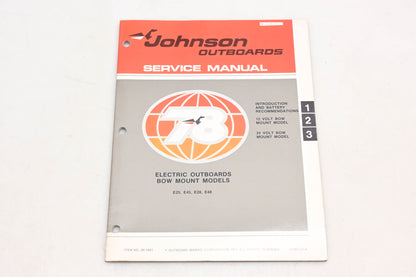 Johnson Outboards JM-7801 Electric Outboard Bow Mount Service Manual