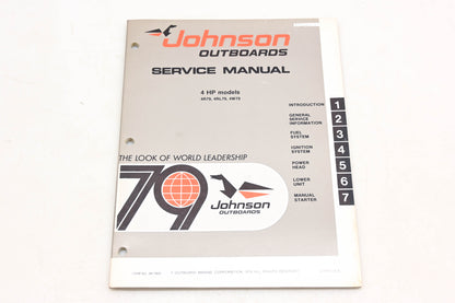 Johnson Outboards JM-7903 1979 4HP Model Service Manual