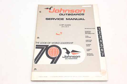 Johnson Outboards JM-7904 1979 6HP Model Service Manual