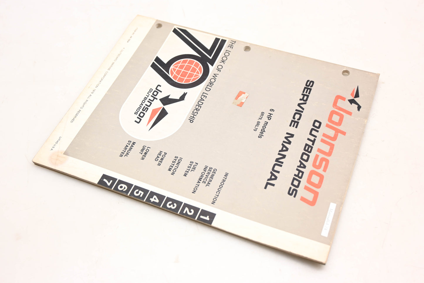 Johnson Outboards JM-7904 1979 6HP Model Service Manual
