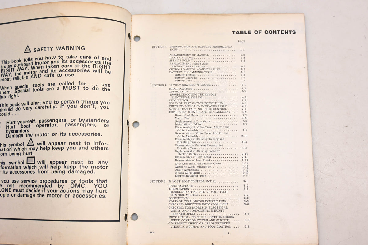 Johnson Outboards JM-8001 1980 Electric JB52 JB82 J4H JB54 JB84 Service Manual