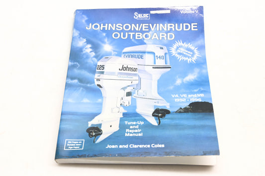 Johnson Evinrude 040-3, 0-89330-040-3 1992-1996 V4 V6 V8 Repair Manual Volume V-5