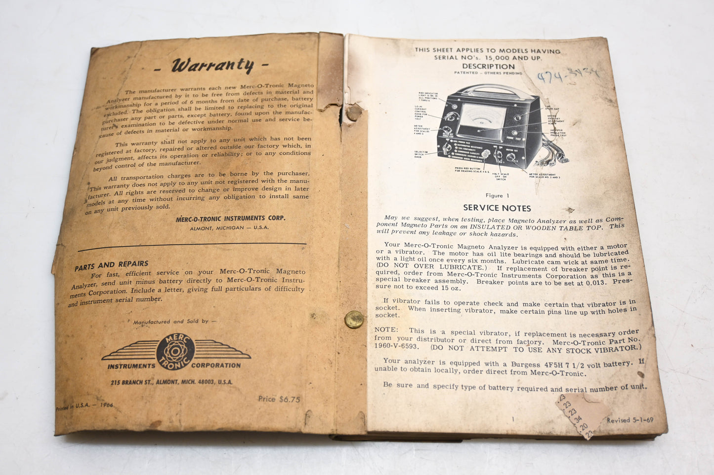 Merctronic HU020-22 Model 98 Magneto-Ignition Manual