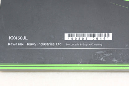 New OEM Kawasaki 99803-0044 KX450JL Owner's Manual Kit NOS