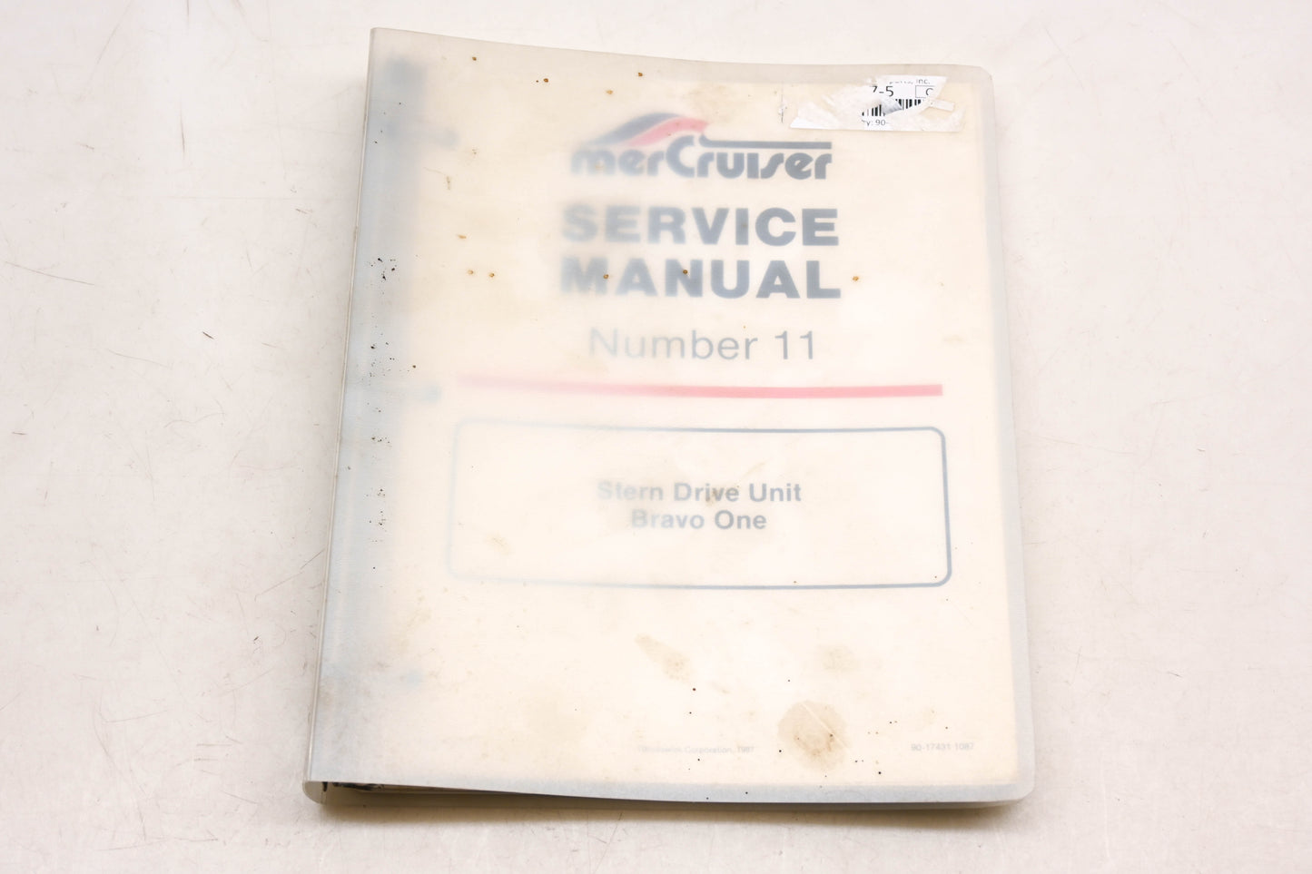 Mercruiser 90-17431 Stern Drive Bravo One Number 11 Service Manual