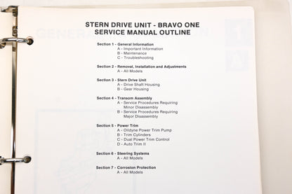Mercruiser 90-17431 Stern Drive Bravo One Number 11 Service Manual