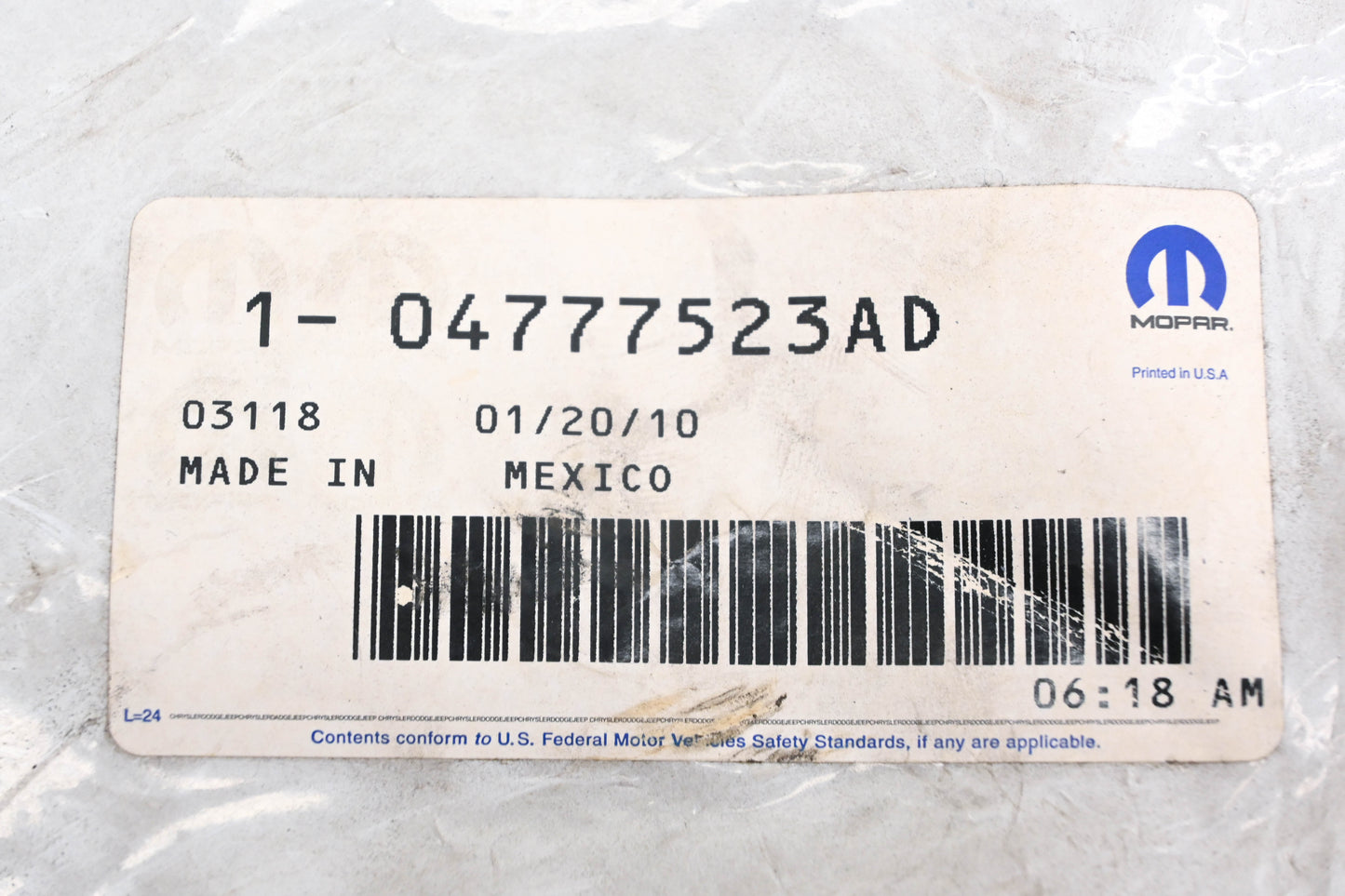 Mopar 04777523AD Inner Timing Belt Cover NOS