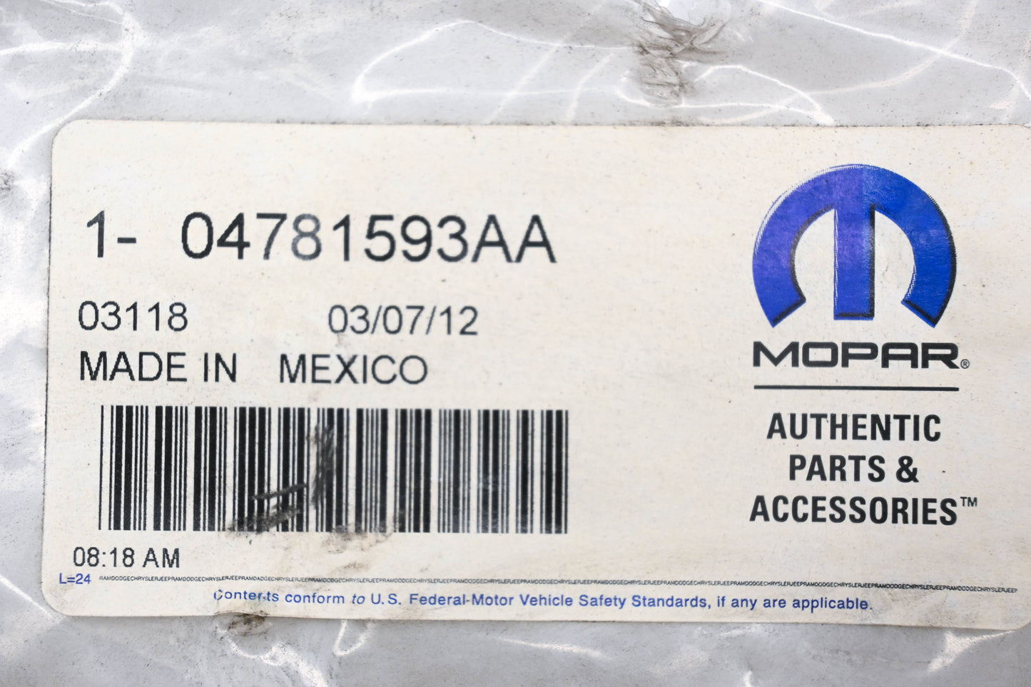 Mopar 04781593AA Inner Timing Belt Cover NOS