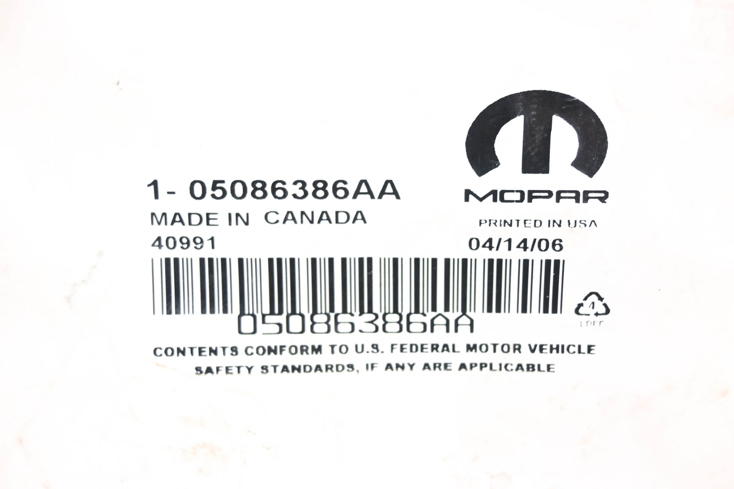 Mopar 05086386AA Liftgate Release Cable NOS