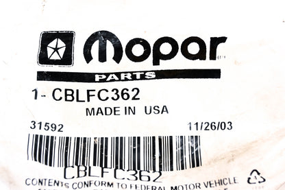 Mopar CBLFC362 Heat Shield Kit NOS