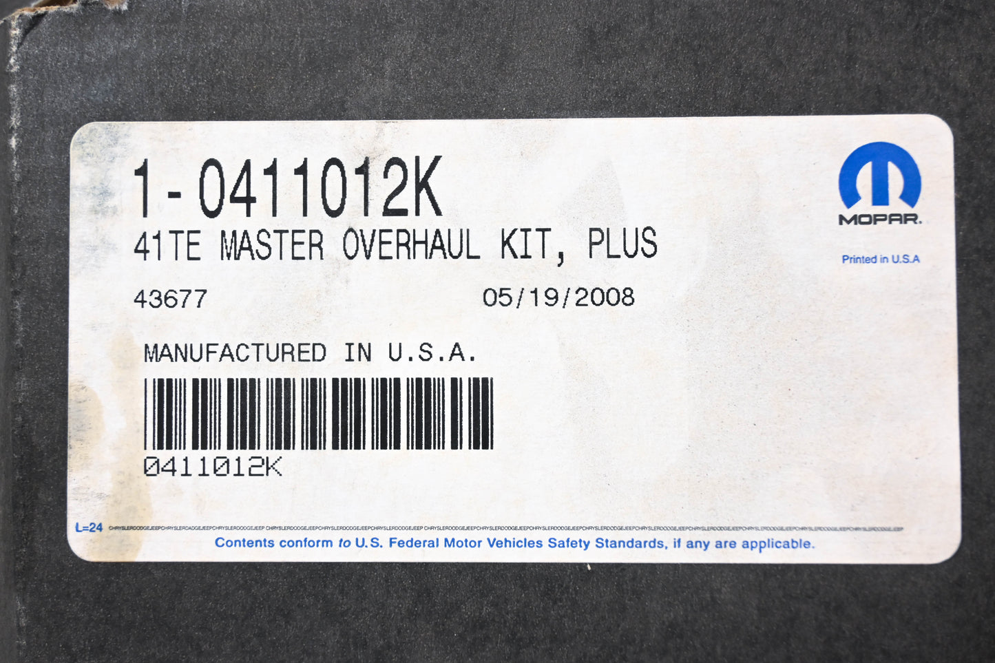 Mopar 0411012K 41TE Transmission Overhaul Kit NOS
