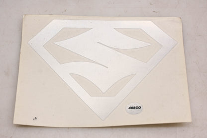 Cycle Express 408CO Silver Suzuki Logo Decal 4"x6" NOS