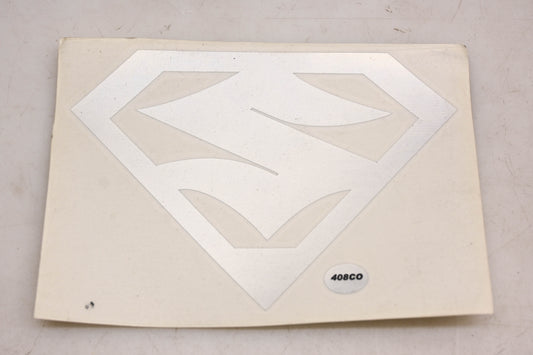 Cycle Express 408CO Silver Suzuki Logo Decal 4"x6" NOS