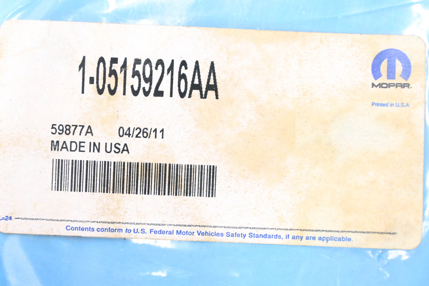 Mopar 05159216AA Rumble Bee Bed Side Decal NOS