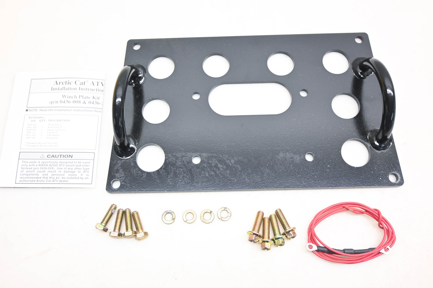 New OEM Arctic Cat 0436-242 Winch Plate Kit NOS