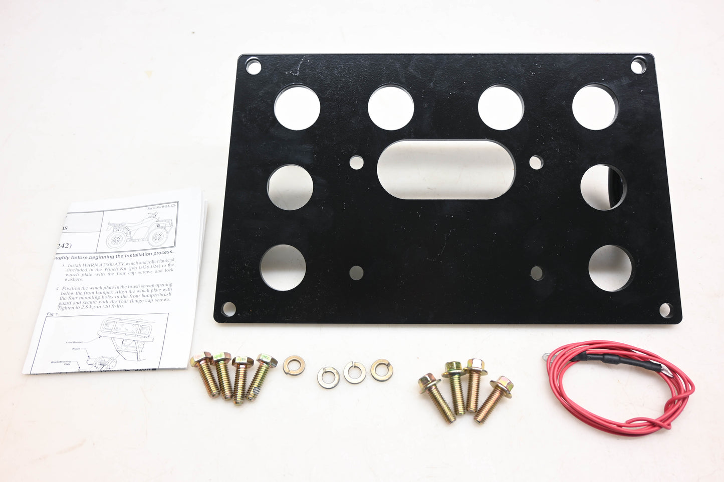New OEM Arctic Cat 0436-242 Winch Plate Kit NOS