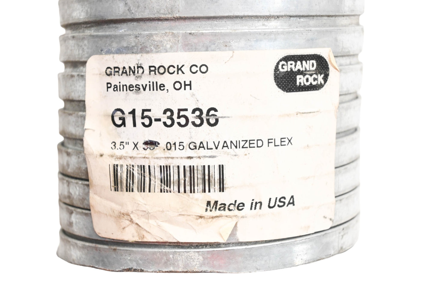 Grand Rock G15-3536 3.5" x 21" .015 Galvanized Exhaust Flex Hose NOS