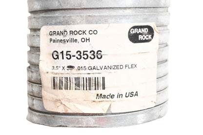 Grand Rock G15-3536 3.5" x 21" .015 Galvanized Exhaust Flex Hose NOS