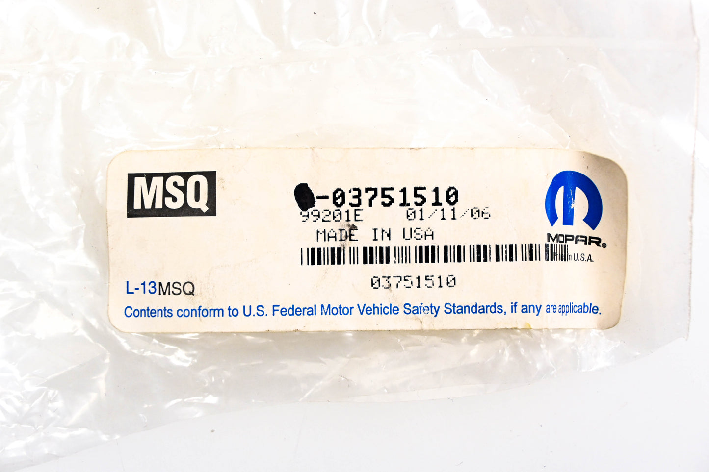 Mopar 03751510, 3751510 Grommet NOS