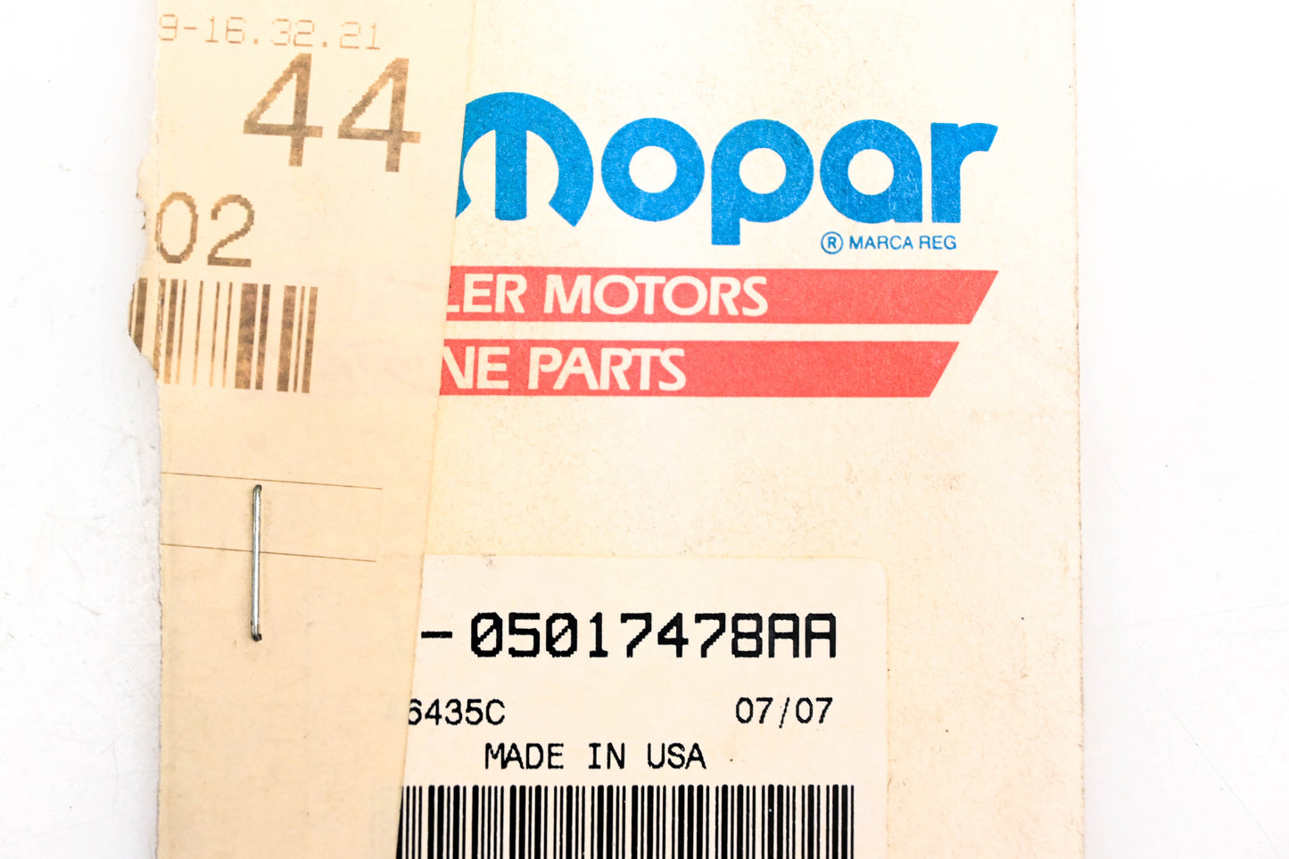 Mopar 05017478AA, 5017478AA Throttle Body Gasket NOS